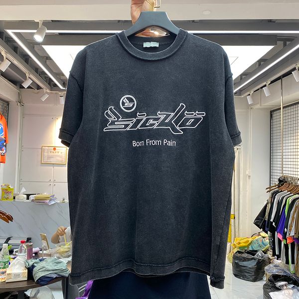 men vintage letters embroidery cotton t shirts short sleeve hip hop casual t-shirts men's womens loose tee size m-xl, White;black
men vintage letters embroidery cotton t shirts short sleeve hip hop casual t-shirts men's womens loose tee size m-xl, White;black