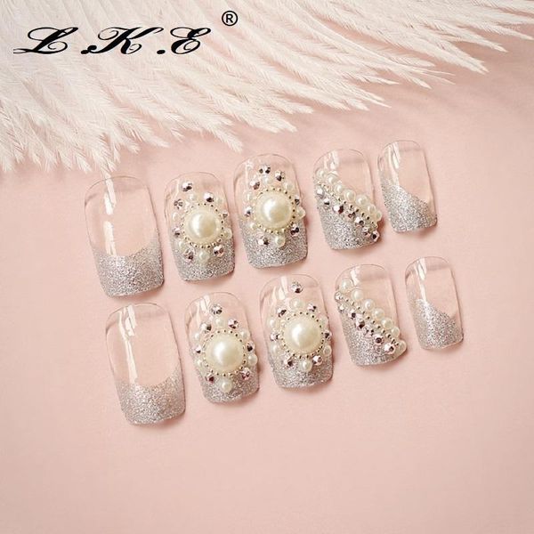 24pcs/set full nail tips artificial false nails white pearl stickers for wedding or party with glue pre designed1, Red;gold
24pcs/set full nail tips artificial false nails white pearl stickers for wedding or party with glue pre designed1, Red;gold