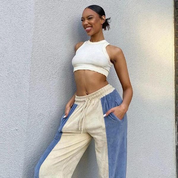 women's pants & capris winter velvet baggy patchwork elastic waist casual trousers letter print korean cute warm sweatpants wide leg pa, Black;white
women's pants & capris winter velvet baggy patchwork elastic waist casual trousers letter print korean cute warm sweatpants wide leg pa, Black;white