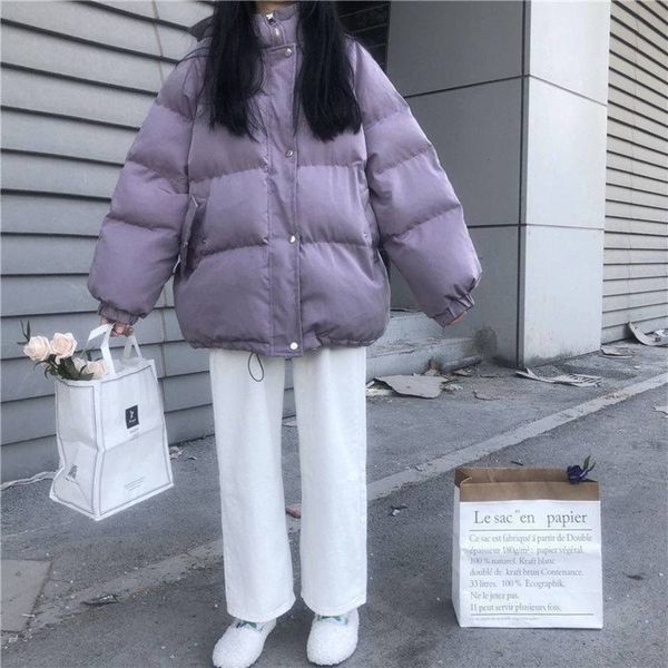 cotton padded clothes women's cotton jacket female student loose short winter coat thickened, Black
cotton padded clothes women's cotton jacket female student loose short winter coat thickened, Black