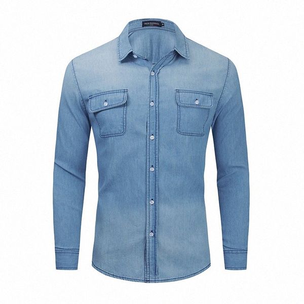 men's shirt solid color collar casual daily denim button-down long sleeve cotton casual nostalgic comfortable blue c7yp#, White;black
men's shirt solid color collar casual daily denim button-down long sleeve cotton casual nostalgic comfortable blue c7yp#, White;black