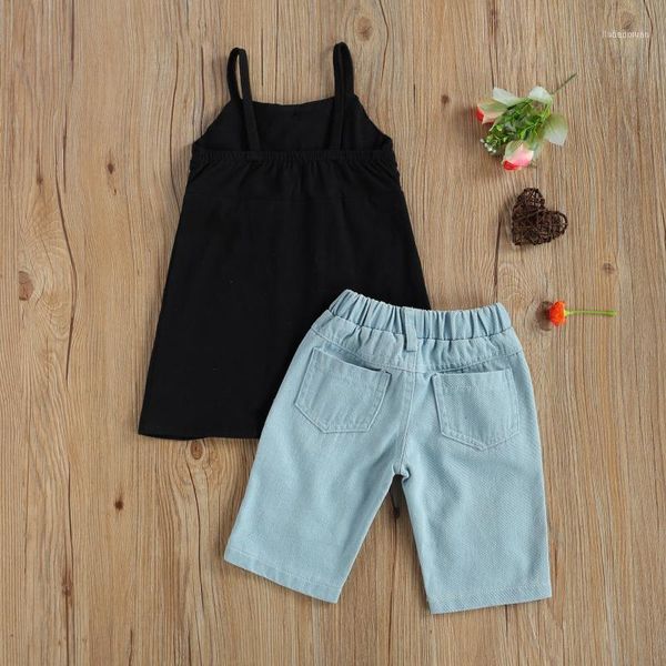clothing sets summer fashion kids girls suit 2 pieces set black u-neck sleeveless long + high waist ripped jeans 3-7t1, White
clothing sets summer fashion kids girls suit 2 pieces set black u-neck sleeveless long + high waist ripped jeans 3-7t1, White