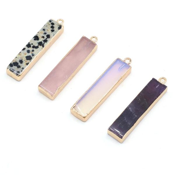 charms natural stone pendant rectangle strip gilded exquisite for jewelry making diy bracelet necklace earring accessories8x37mm, Bronze;silver
charms natural stone pendant rectangle strip gilded exquisite for jewelry making diy bracelet necklace earring accessories8x37mm, Bronze;silver