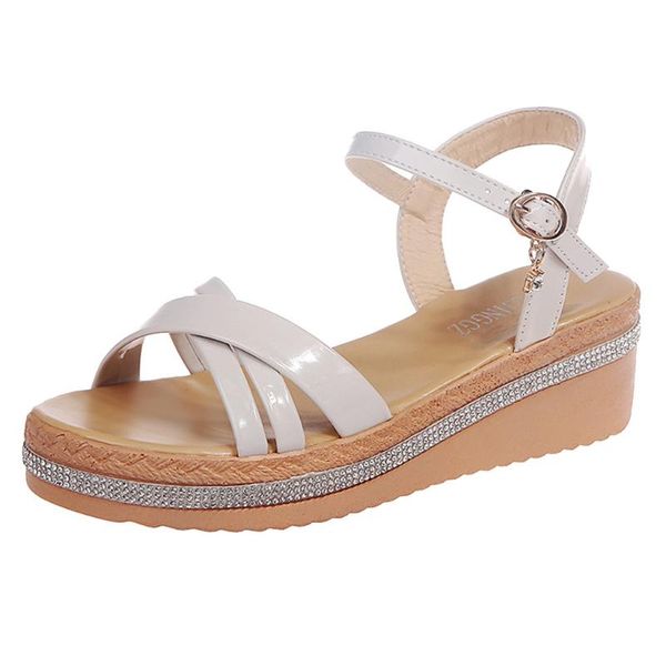 women peep-toe wedge sandals shoes platform female fashion comfortable outside walking 2021, Black
women peep-toe wedge sandals shoes platform female fashion comfortable outside walking 2021, Black