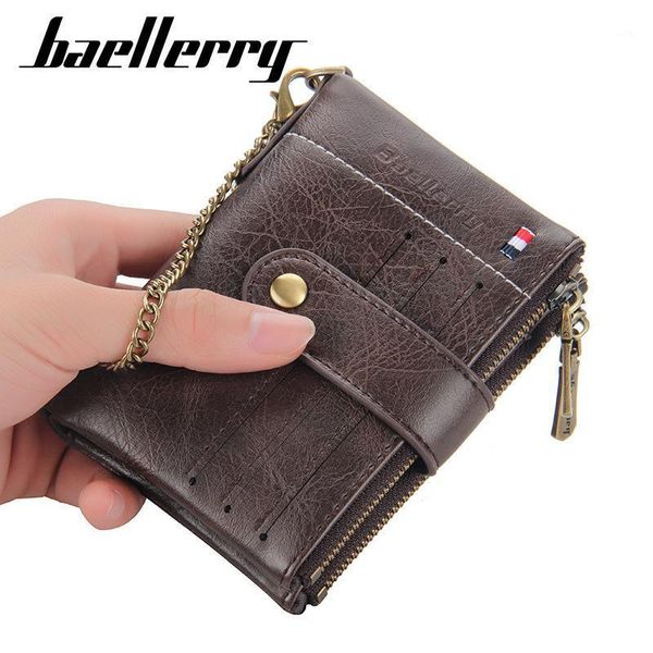 high quailty men leather wallet double zippers money bag id card holder short vintage brand male purse coin pocket wallets1, Red;black
high quailty men leather wallet double zippers money bag id card holder short vintage brand male purse coin pocket wallets1, Red;black