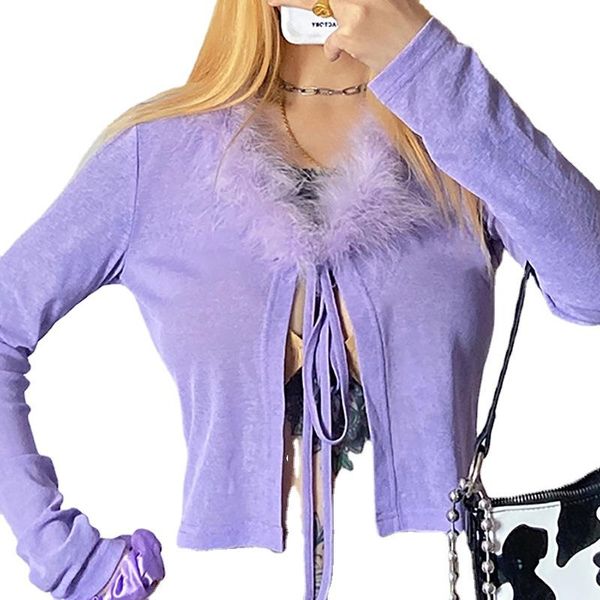 women's jackets summer autumn women short fur collar tie female sweater cardigans long sleeve casual coat ladies outerwear, Black;brown
women's jackets summer autumn women short fur collar tie female sweater cardigans long sleeve casual coat ladies outerwear, Black;brown