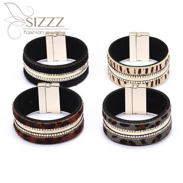 charm bracelets sizzz 2021 trend national style creative leopard alloy magnetic buckle bracelet&bangles for women, Golden;silver
charm bracelets sizzz 2021 trend national style creative leopard alloy magnetic buckle bracelet&bangles for women, Golden;silver