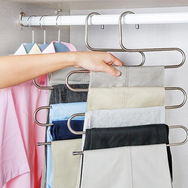 hangers & racks shape drying clothes stainless steel storage multilayer closet multi functional organizer rack pants s type trouser
hangers & racks shape drying clothes stainless steel storage multilayer closet multi functional organizer rack pants s type trouser