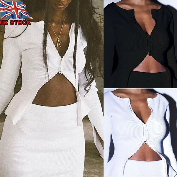 women's blouses & shirts womens ladies double zipper knit long sleeve bolero shrug cropped cardigan top, White
women's blouses & shirts womens ladies double zipper knit long sleeve bolero shrug cropped cardigan top, White