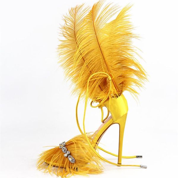 runway feather decor women sandals 12cm high heels rhinestone pumps stiletto prom dress shoes woman, Black
runway feather decor women sandals 12cm high heels rhinestone pumps stiletto prom dress shoes woman, Black