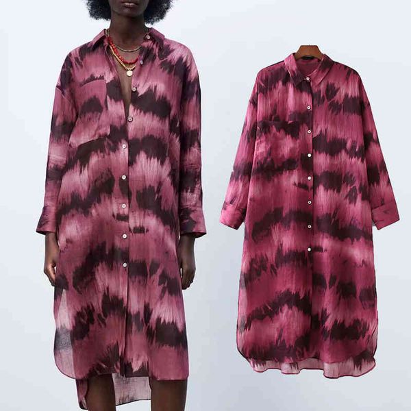 za tie dye women dress oversized shirt style fashion printed pocket lady long party vestido elegant causal outfit 210422, Black;gray
za tie dye women dress oversized shirt style fashion printed pocket lady long party vestido elegant causal outfit 210422, Black;gray