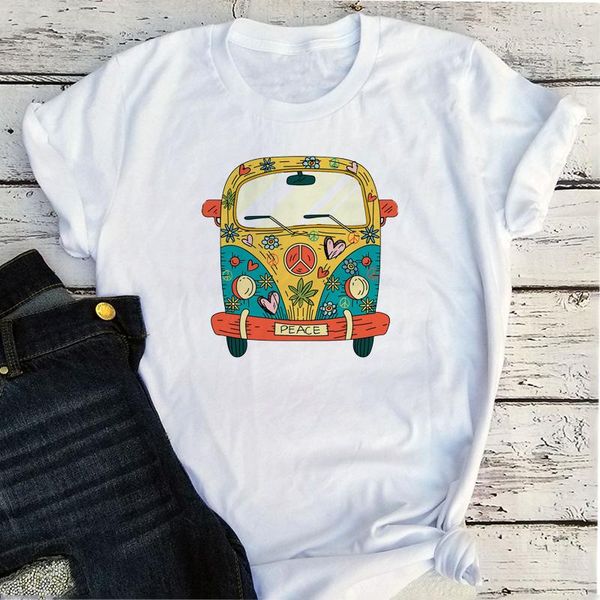 flower bus graphic t shirts 2021 women fashion summer clothing o-neck cartoon aesthetic clothes harajuku women's t-shirt, White
flower bus graphic t shirts 2021 women fashion summer clothing o-neck cartoon aesthetic clothes harajuku women's t-shirt, White