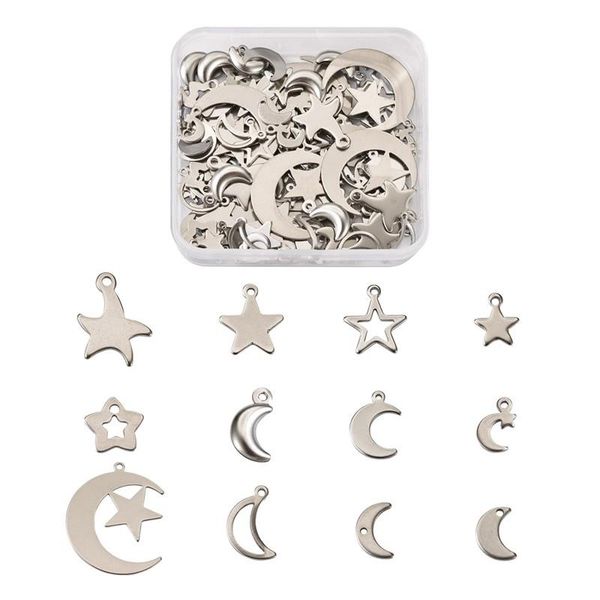 charms 68-120pcs stainless steel pendants small charm animal moon star for diy jewelry necklaces bracelets making accessories, Bronze;silver
charms 68-120pcs stainless steel pendants small charm animal moon star for diy jewelry necklaces bracelets making accessories, Bronze;silver