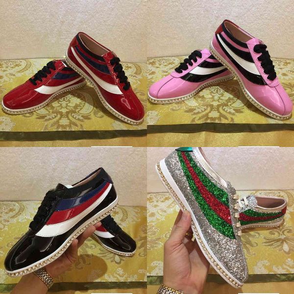 shoes luxury letter ribbon diamond flat cowhide patent leather woman green stripe casual
shoes luxury letter ribbon diamond flat cowhide patent leather woman green stripe casual