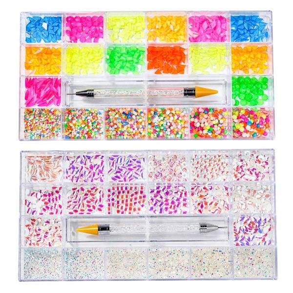 nail art decorations 21 grids rhinestones kit multi shapes colors with picker set for nails diy makeup decor crafts supply salon home, Silver;gold
nail art decorations 21 grids rhinestones kit multi shapes colors with picker set for nails diy makeup decor crafts supply salon home, Silver;gold