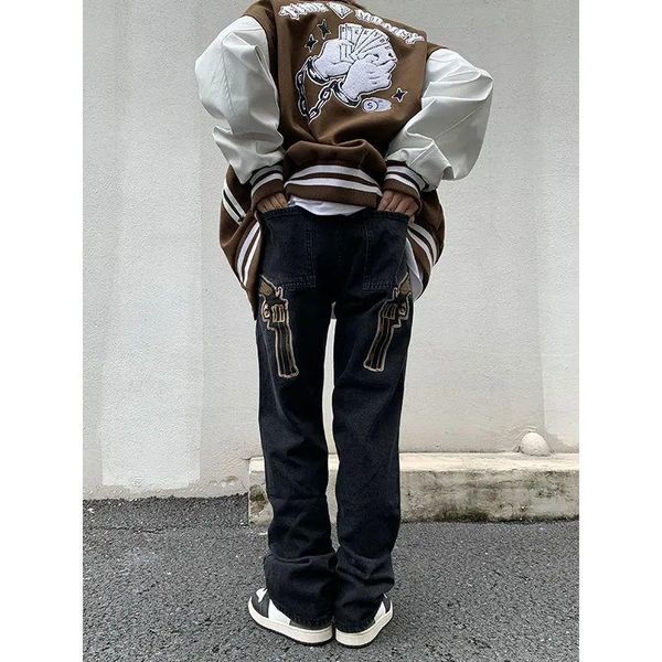 men's jeans baggy men women streetwear loose embroidery straight wide-leg pants couples hip-hop trendy high-waist harajuku trousers, Blue
men's jeans baggy men women streetwear loose embroidery straight wide-leg pants couples hip-hop trendy high-waist harajuku trousers, Blue