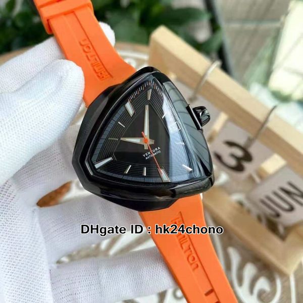 hight quality ventura elvis80 h24585331 automatic men's watch pvd black steel case date 42mm gents sport watches orange rubber strap 6, Slivery;brown
hight quality ventura elvis80 h24585331 automatic men's watch pvd black steel case date 42mm gents sport watches orange rubber strap 6, Slivery;brown