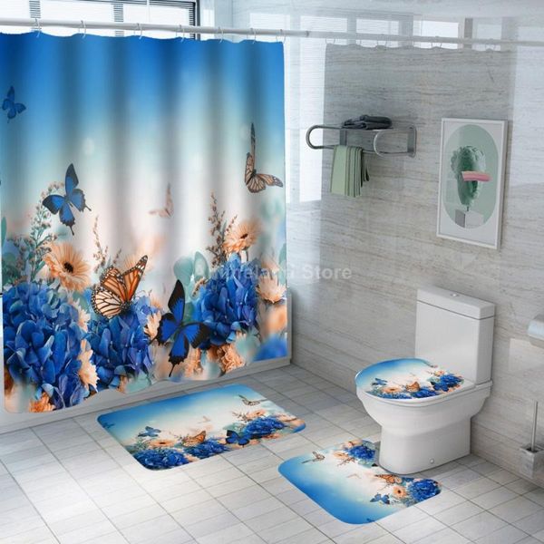 shower curtains butterfly curtain blue yellow with non slip rug mat bathroom waterproof polyester hooks
shower curtains butterfly curtain blue yellow with non slip rug mat bathroom waterproof polyester hooks