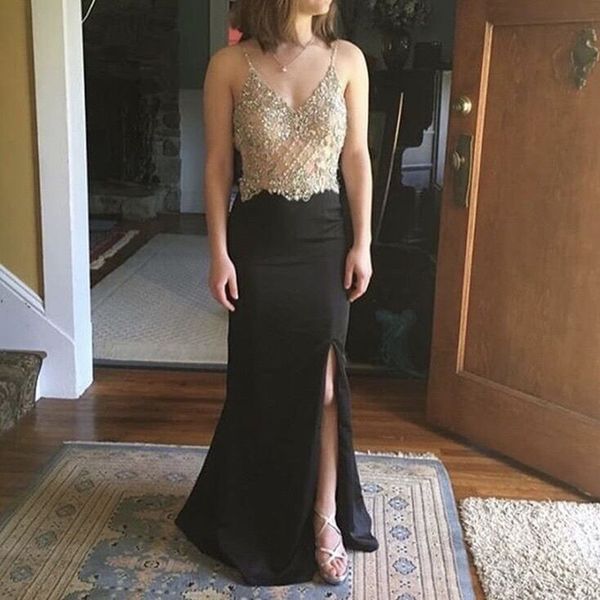 glitter black long prom dress sparkly sequins leg slit party gown tailor made plus size available
glitter black long prom dress sparkly sequins leg slit party gown tailor made plus size available
