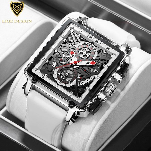 wristwatches lige white silicone mens watches watch men sport chronograph clock fashion automatic date wrist man, Slivery;brown
wristwatches lige white silicone mens watches watch men sport chronograph clock fashion automatic date wrist man, Slivery;brown