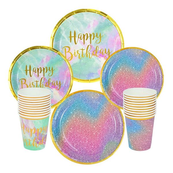 disposable dinnerware 10pcs rainbow paper cups plates tableware happy birthday wedding party decor baby shower supply
disposable dinnerware 10pcs rainbow paper cups plates tableware happy birthday wedding party decor baby shower supply
