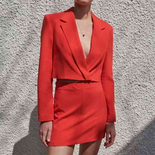 women summer solid skirt suits 2-piece sets za short blazers coats and skirts female elegant ol party clothing 210513, White
women summer solid skirt suits 2-piece sets za short blazers coats and skirts female elegant ol party clothing 210513, White