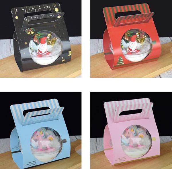 100sets portable round plastic mousse cup cupcake boxes christmas ball dessert cake box with handle wholesale gift wrap
100sets portable round plastic mousse cup cupcake boxes christmas ball dessert cake box with handle wholesale gift wrap
