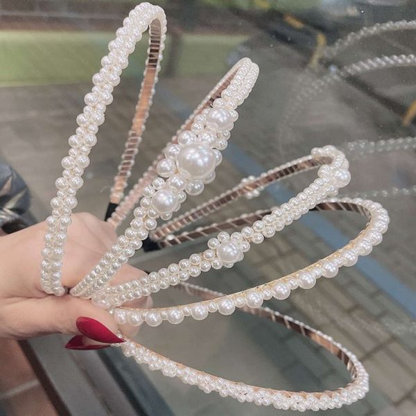 hairpin wang hongsen's simple pearl hairband for women's versatile temperament, Golden;silver
hairpin wang hongsen's simple pearl hairband for women's versatile temperament, Golden;silver