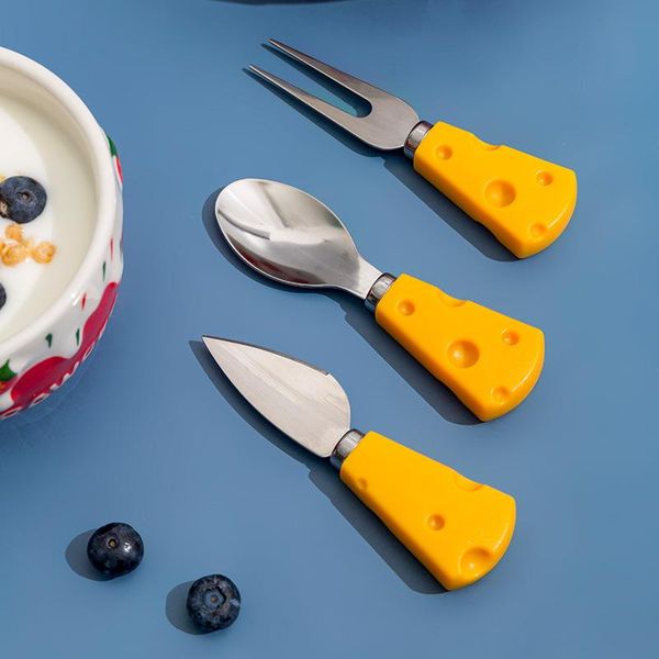 dinnerware sets 3pcs set cartoon portable knife fork spoon creative cute tableware bread cake dessert fruit cheese shape children
dinnerware sets 3pcs set cartoon portable knife fork spoon creative cute tableware bread cake dessert fruit cheese shape children