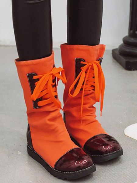 boots women's purple orange mid-calf autumn winter fashion canvas combat flat slip on ladies shoes plus size 34-43, Black
boots women's purple orange mid-calf autumn winter fashion canvas combat flat slip on ladies shoes plus size 34-43, Black