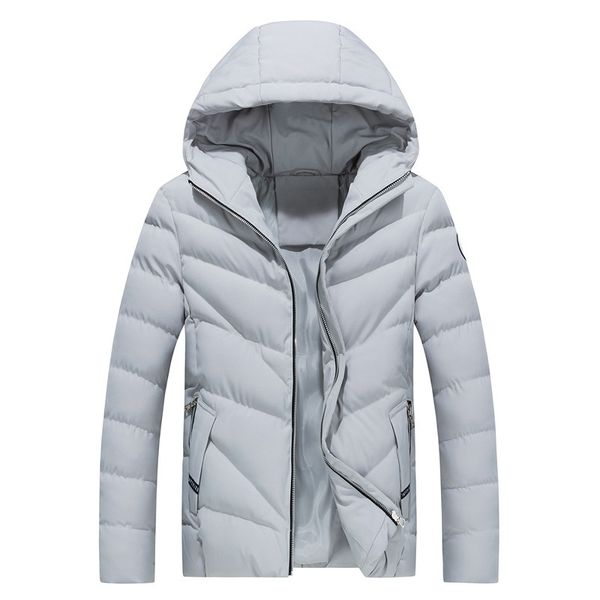 large winter men's hooded down cotton padded jacket, Black
large winter men's hooded down cotton padded jacket, Black