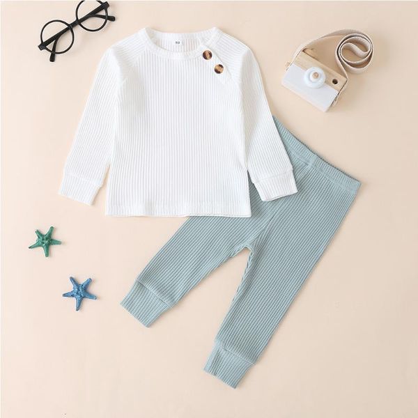 clothing sets autumn kids clothes toddler baby girls boys pajamas long sleeve solid knit tee pants set sleepwear outfits, White
clothing sets autumn kids clothes toddler baby girls boys pajamas long sleeve solid knit tee pants set sleepwear outfits, White