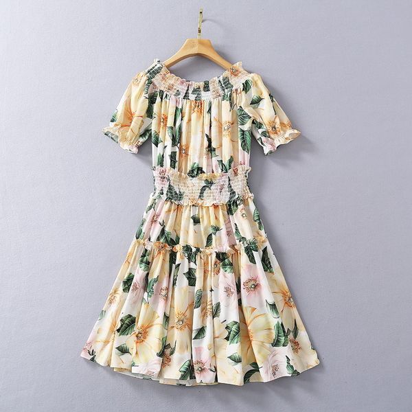 casual dresses european and american women's clothing new style for spring short-sleeved one-line neckline floral print fashion dress w, Black;gray
casual dresses european and american women's clothing new style for spring short-sleeved one-line neckline floral print fashion dress w, Black;gray