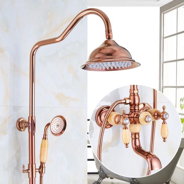 bathroom shower sets brass and jade faucet telephone wall mount gold hand rain head tap luxury set
bathroom shower sets brass and jade faucet telephone wall mount gold hand rain head tap luxury set