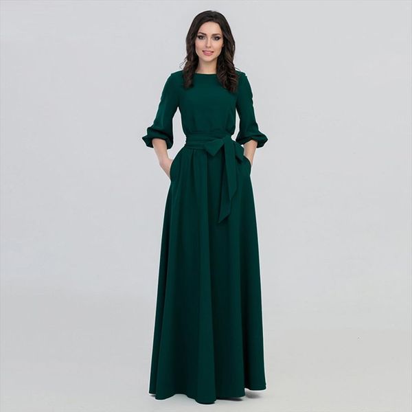 party lantern long sleeve solid womens dress maxi with belt vintage elegant retro autumn winter festa vestidos, Black;gray
party lantern long sleeve solid womens dress maxi with belt vintage elegant retro autumn winter festa vestidos, Black;gray