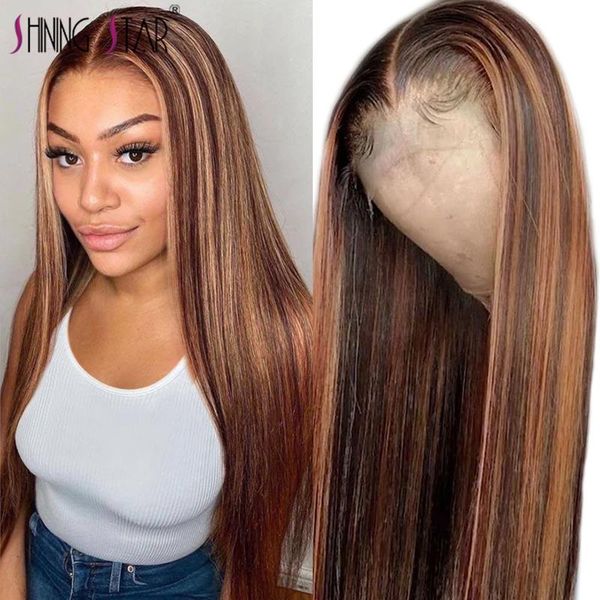 lace wigs pre-plucked highlight front wig blonde brown human hair brazilian straight transparent for women remy, Black;brown
lace wigs pre-plucked highlight front wig blonde brown human hair brazilian straight transparent for women remy, Black;brown