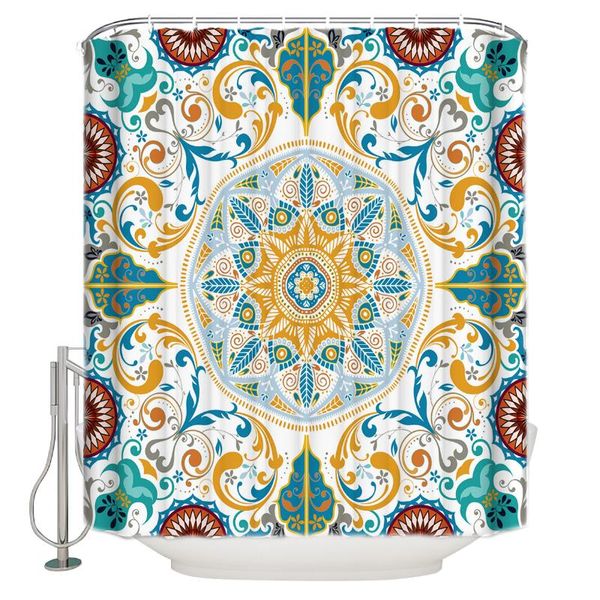 shower curtains european pattern mandala flowers curtain decor with hooks waterproof
shower curtains european pattern mandala flowers curtain decor with hooks waterproof