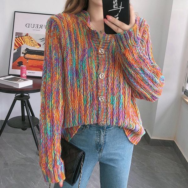 knit sweater women loose wear early autumn rainbow cardigan jacket woman sweaters knitted sweater1, White
knit sweater women loose wear early autumn rainbow cardigan jacket woman sweaters knitted sweater1, White