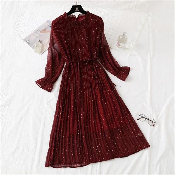 spring summer print pleated women dress chiffon flare sleeve lotus leaf neck basic dresses, Black;gray
spring summer print pleated women dress chiffon flare sleeve lotus leaf neck basic dresses, Black;gray