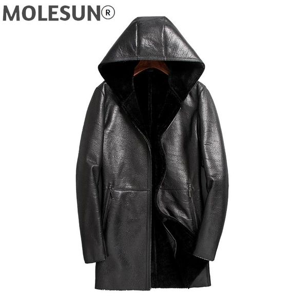 men's leather & faux akoosun 2021 genuine sheep shearling jacket men clothing real sheepskin hooded parka winter coat jaqueta lxr791, Black
men's leather & faux akoosun 2021 genuine sheep shearling jacket men clothing real sheepskin hooded parka winter coat jaqueta lxr791, Black