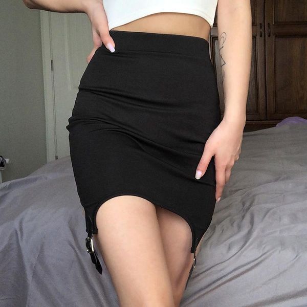 skirts solid color high waist pencil skirt stylish wild elegant irregular strap hem slim skinny wrapped hip mini for ladies, Black
skirts solid color high waist pencil skirt stylish wild elegant irregular strap hem slim skinny wrapped hip mini for ladies, Black