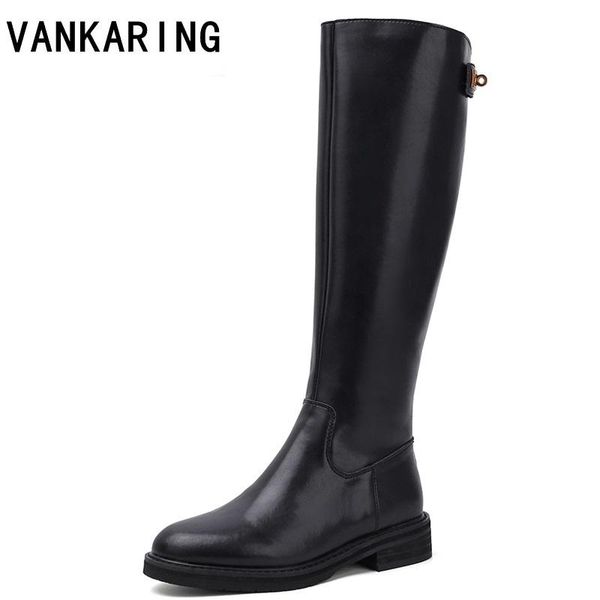 boots platform genuine leather knee high women punk thick mid heels long woman botas mujer brand buckle military, Black
boots platform genuine leather knee high women punk thick mid heels long woman botas mujer brand buckle military, Black