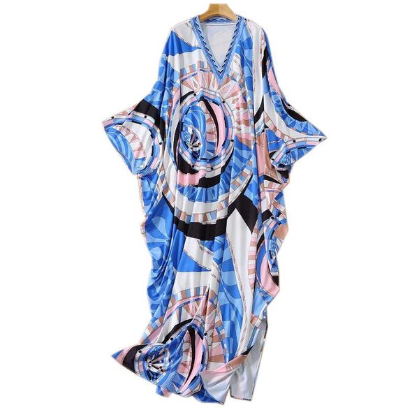 casual dresses knitted maxi spring and autumn women's clothing party outing beach v-neck blue print loose floor-length dress, Black;gray
casual dresses knitted maxi spring and autumn women's clothing party outing beach v-neck blue print loose floor-length dress, Black;gray