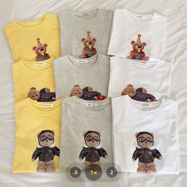 9 style summer korean style cartoon bear print short sleeve t-shirt womens loose tees shirt femme (x1871) 210423, White
9 style summer korean style cartoon bear print short sleeve t-shirt womens loose tees shirt femme (x1871) 210423, White