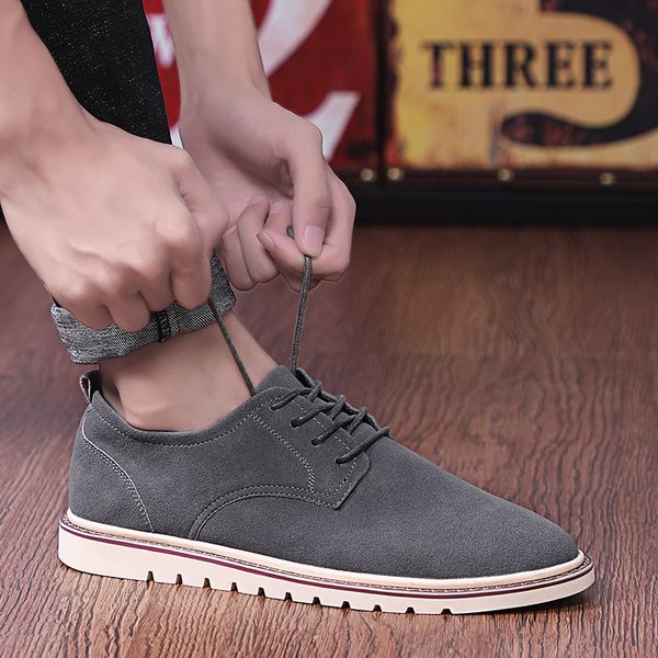 dress shoes luxury mens casual shoes suede leather comfortable fashion designer men buty meskie big size 47 hmse, Black
dress shoes luxury mens casual shoes suede leather comfortable fashion designer men buty meskie big size 47 hmse, Black