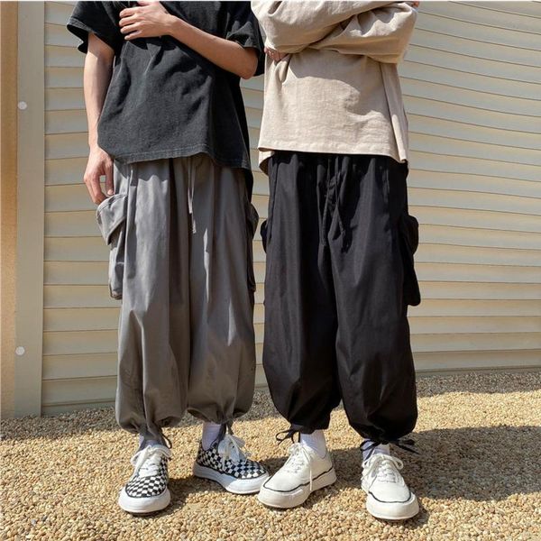men's pants summer grey black wide-leg fashion retro pocket casual men streetwear loose hip-hop cargo mens m-2xl
men's pants summer grey black wide-leg fashion retro pocket casual men streetwear loose hip-hop cargo mens m-2xl