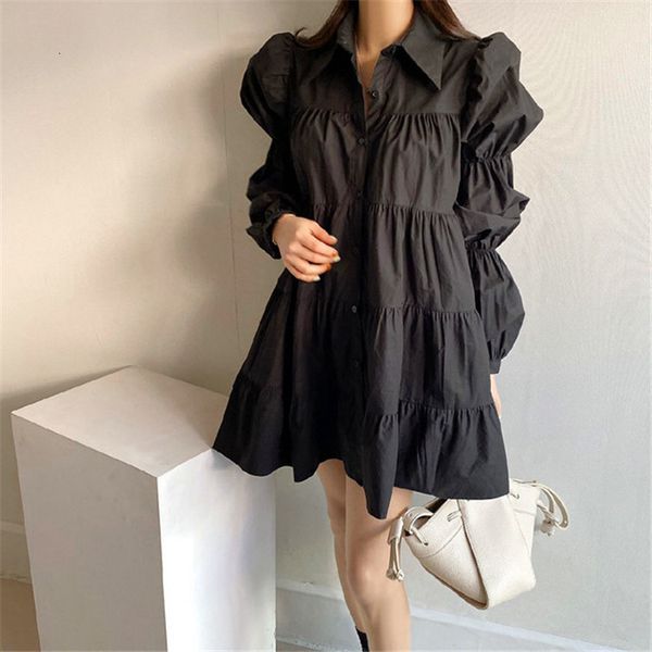 autumn and winter care machine korean chic lapel wrinkle single breasted loose bubble sleeve shirt s women, White
autumn and winter care machine korean chic lapel wrinkle single breasted loose bubble sleeve shirt s women, White