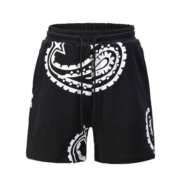 fashionable shorts fog style casual men's sports cashew flower tied closed breasted, White;black 
fashionable shorts fog style casual men's sports cashew flower tied closed breasted, White;black