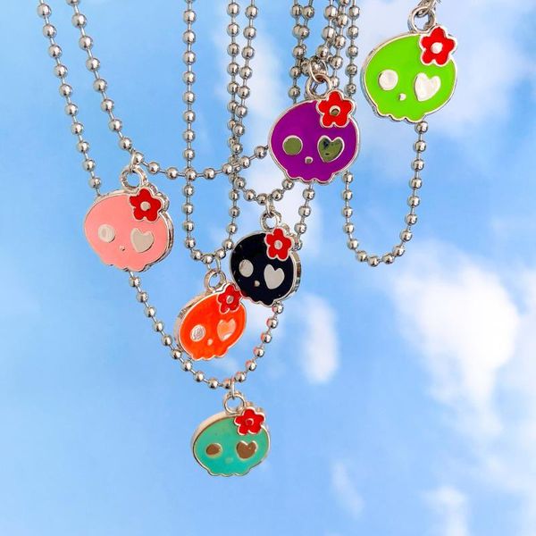 pendant necklaces hiphop silver color stainless steel beaded chain for women multicolor enamel skull wholesale jewelry
pendant necklaces hiphop silver color stainless steel beaded chain for women multicolor enamel skull wholesale jewelry