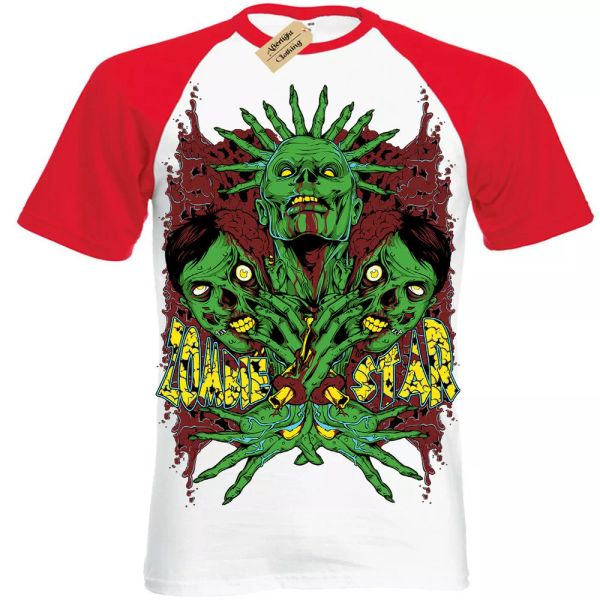 hambrienta zombie camiseta estrella apocalipsis camiseta manga corta béisbol, White;black
hambrienta zombie camiseta estrella apocalipsis camiseta manga corta béisbol, White;black